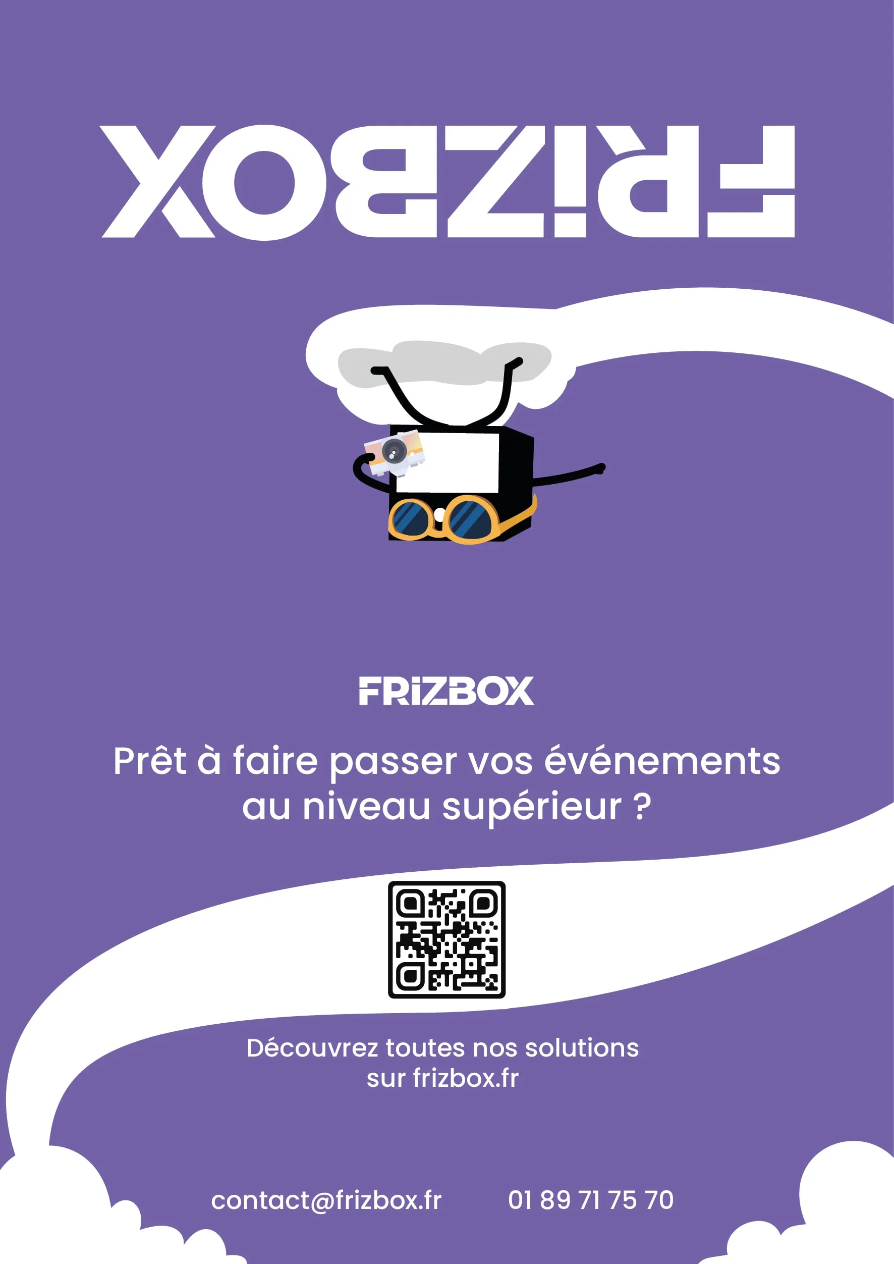 Flyer vertical « Prêt à faire passer vos événements au niveau supérieur ? »
